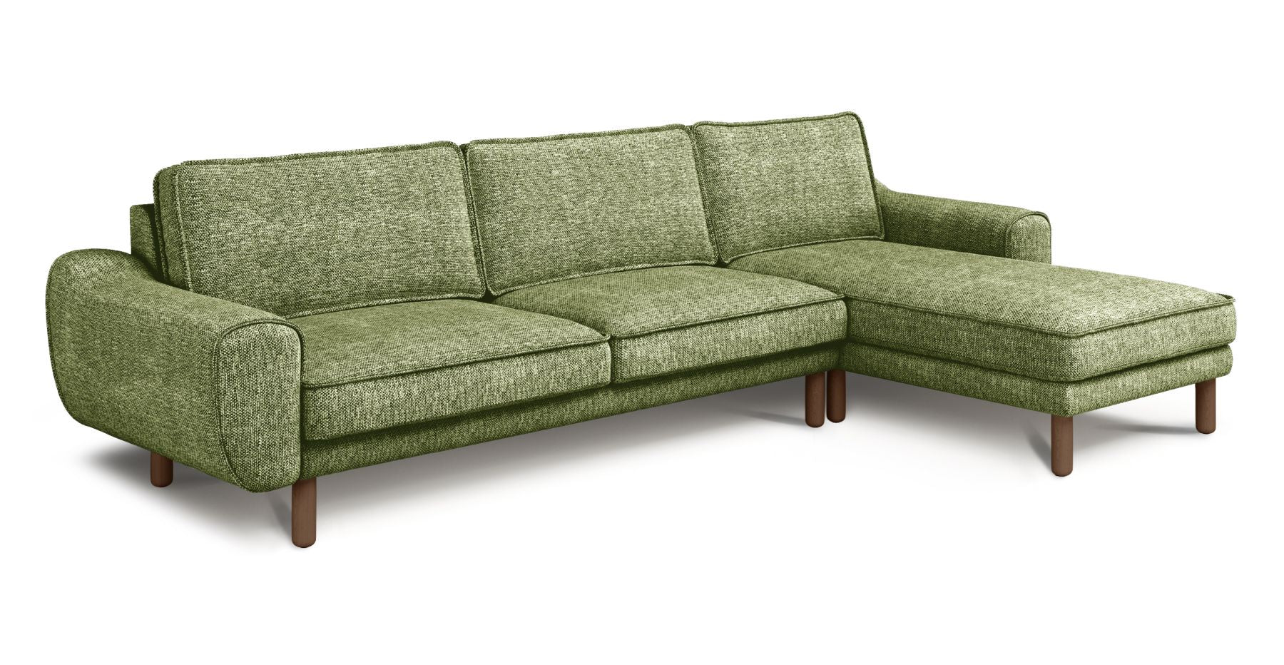 Klem 306 x 171 Köşe Silindir Ahşap Ayak - Doğal Doku