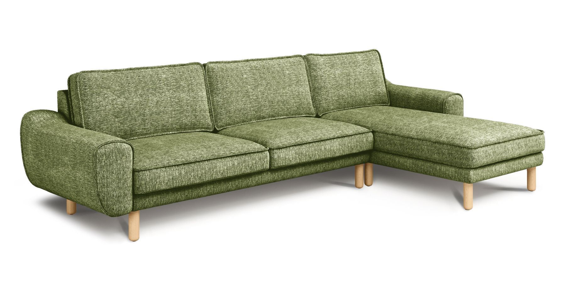 Klem 306 x 171 Köşe Silindir Ahşap Ayak - Doğal Doku