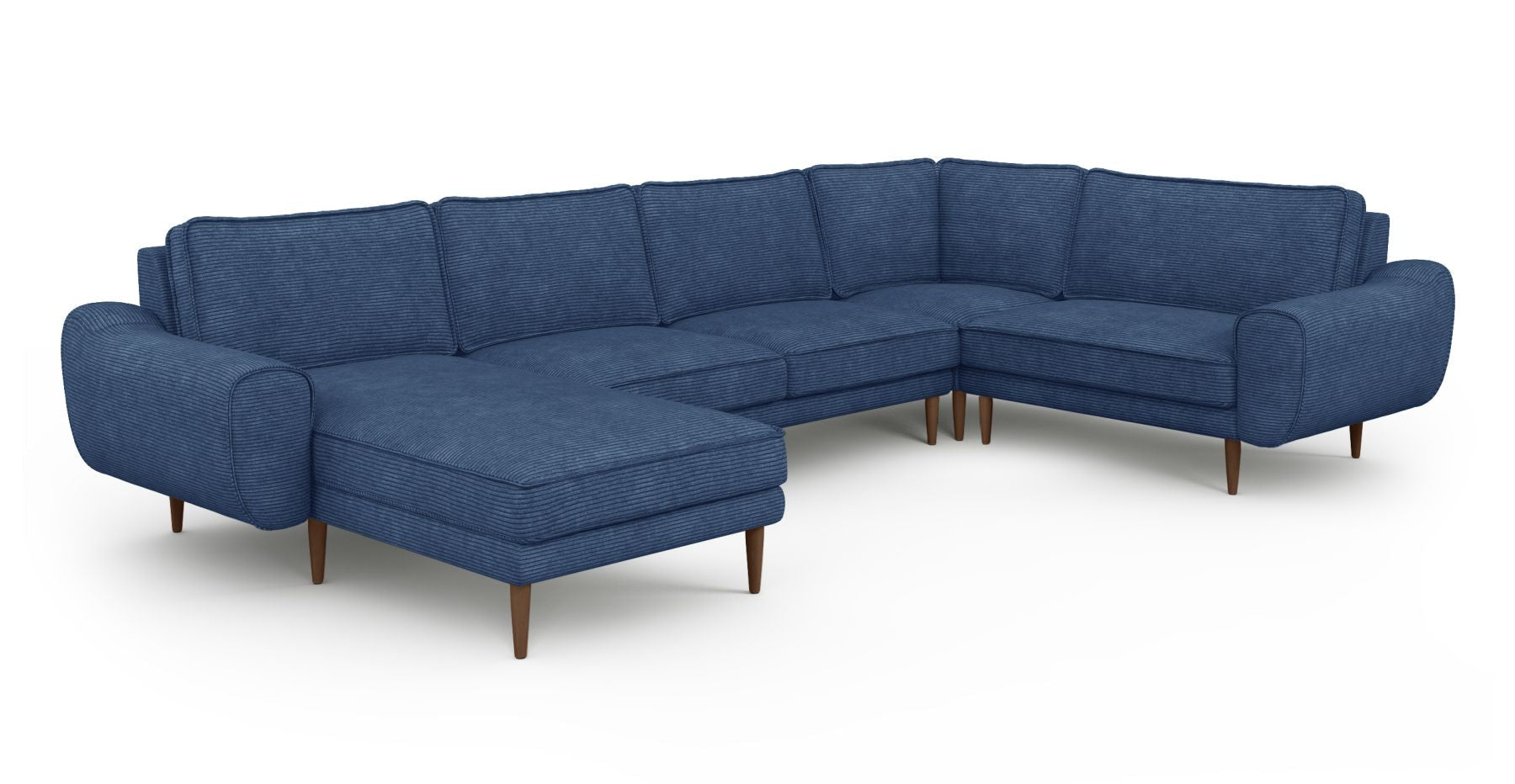 Klem 346 x 210 Köşe Ahşap Ayak - Fitilli Kadife