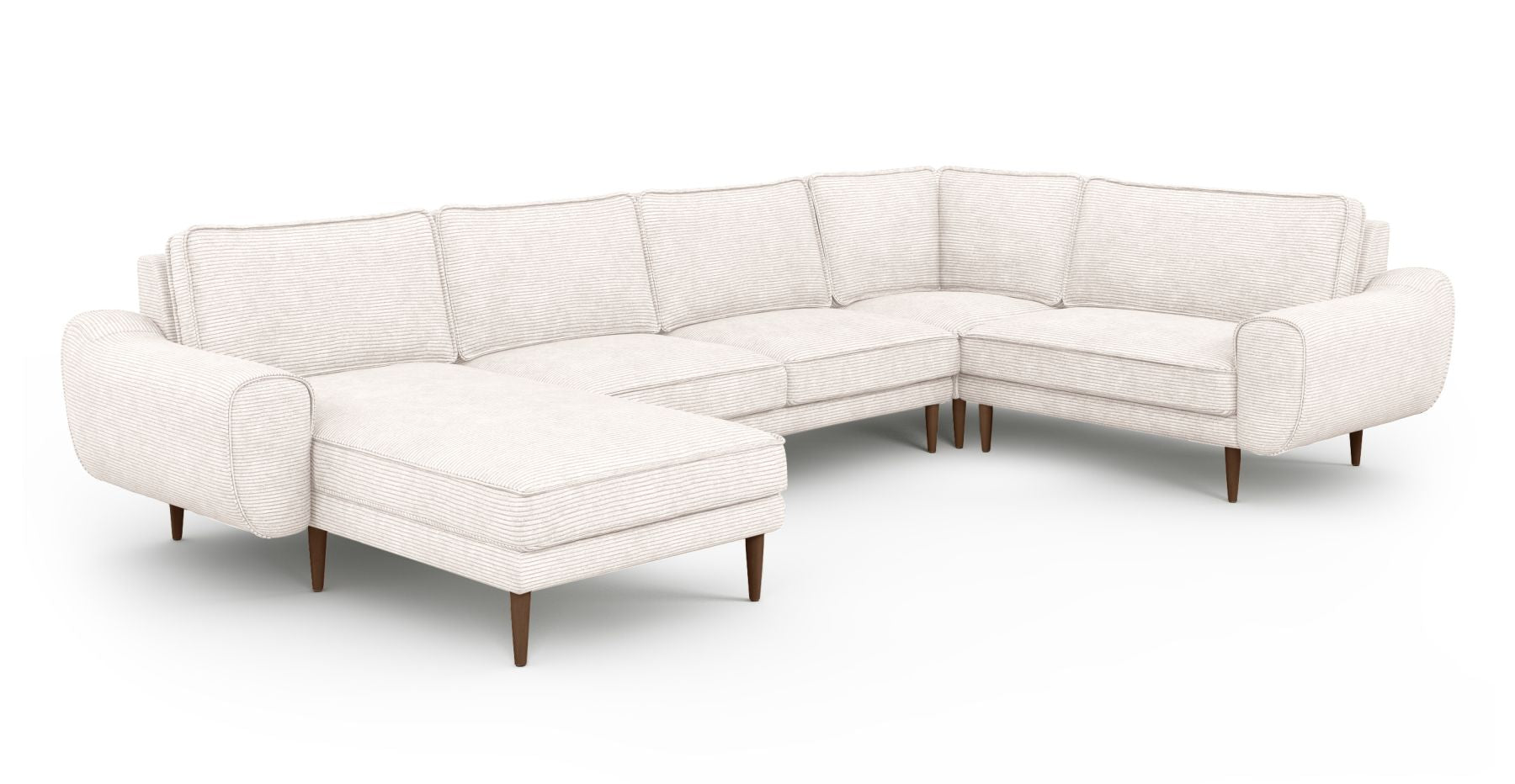 Klem 346 x 210 Köşe Ahşap Ayak - Fitilli Kadife