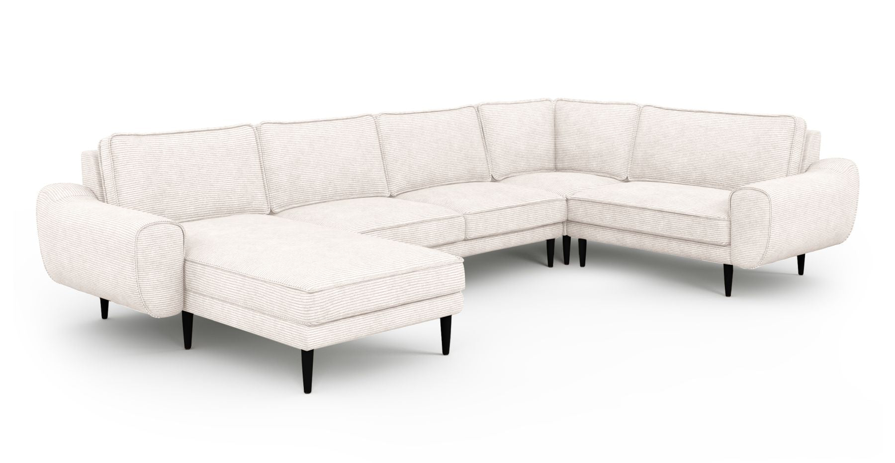 Klem 346 x 210 Köşe Ahşap Ayak - Fitilli Kadife
