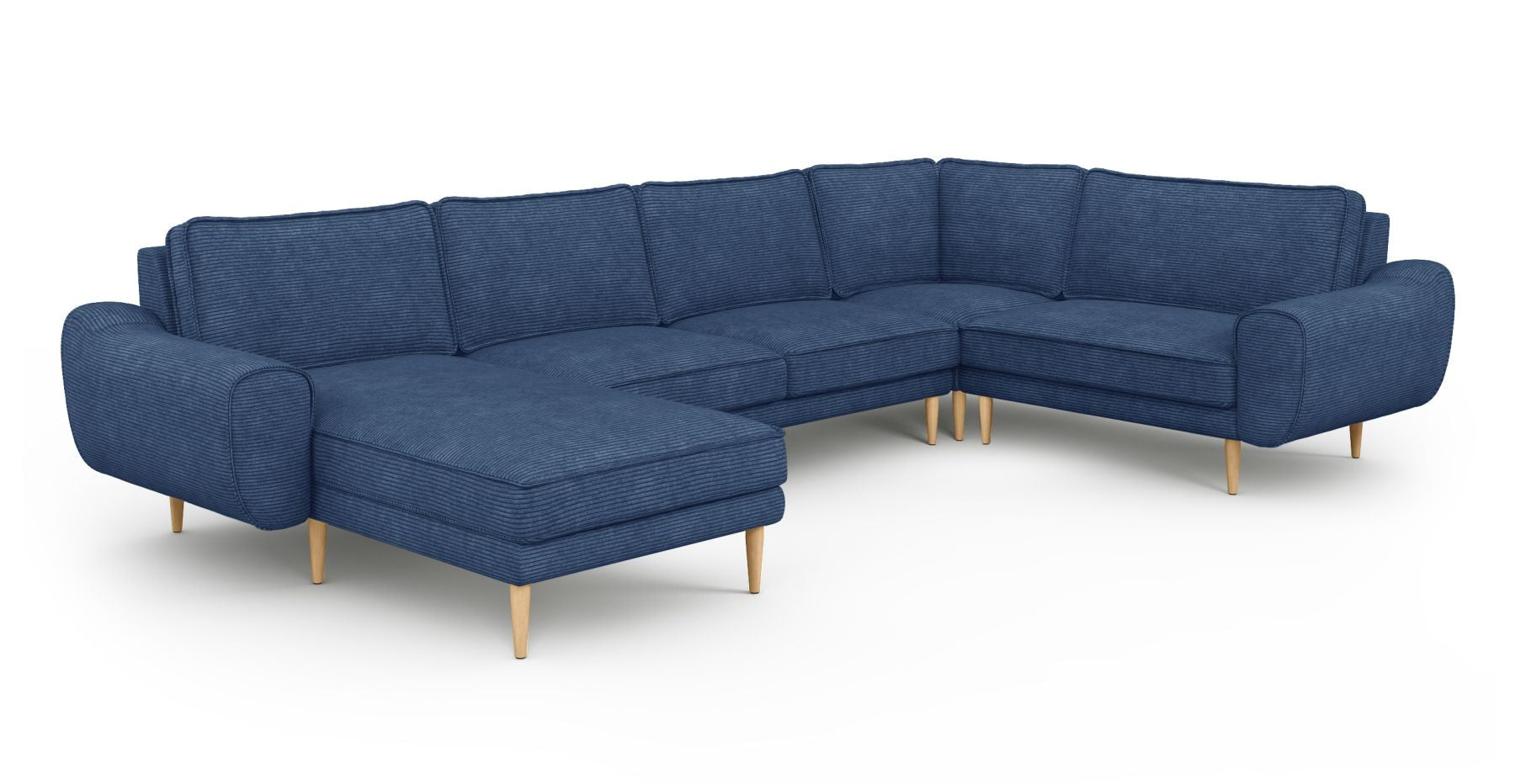Klem 346 x 210 Köşe Ahşap Ayak - Fitilli Kadife