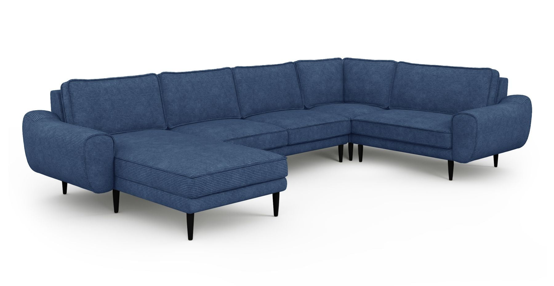 Klem 346 x 210 Köşe Ahşap Ayak - Fitilli Kadife