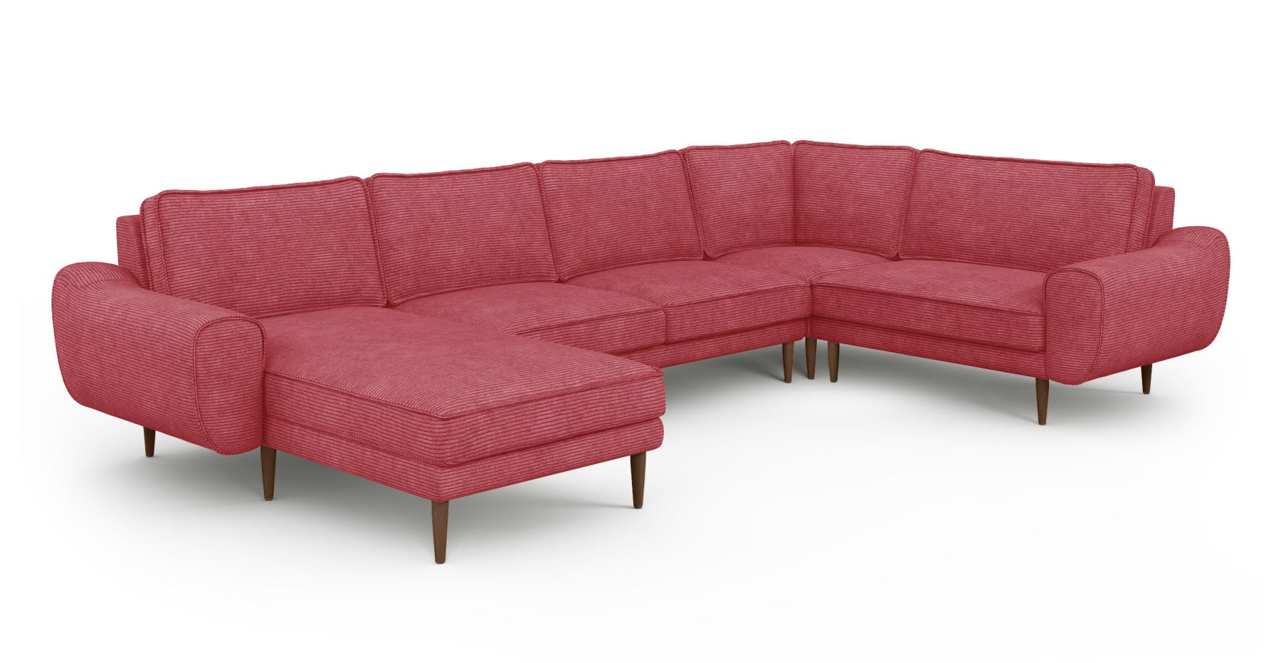 Klem 346 x 210 Köşe Ahşap Ayak - Fitilli Kadife