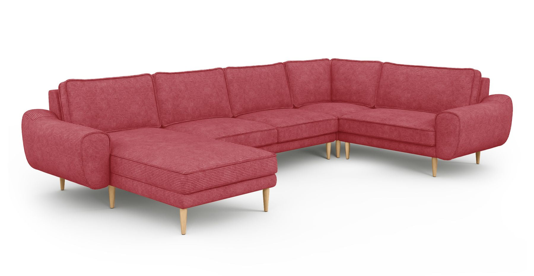 Klem 346 x 210 Köşe Ahşap Ayak - Fitilli Kadife