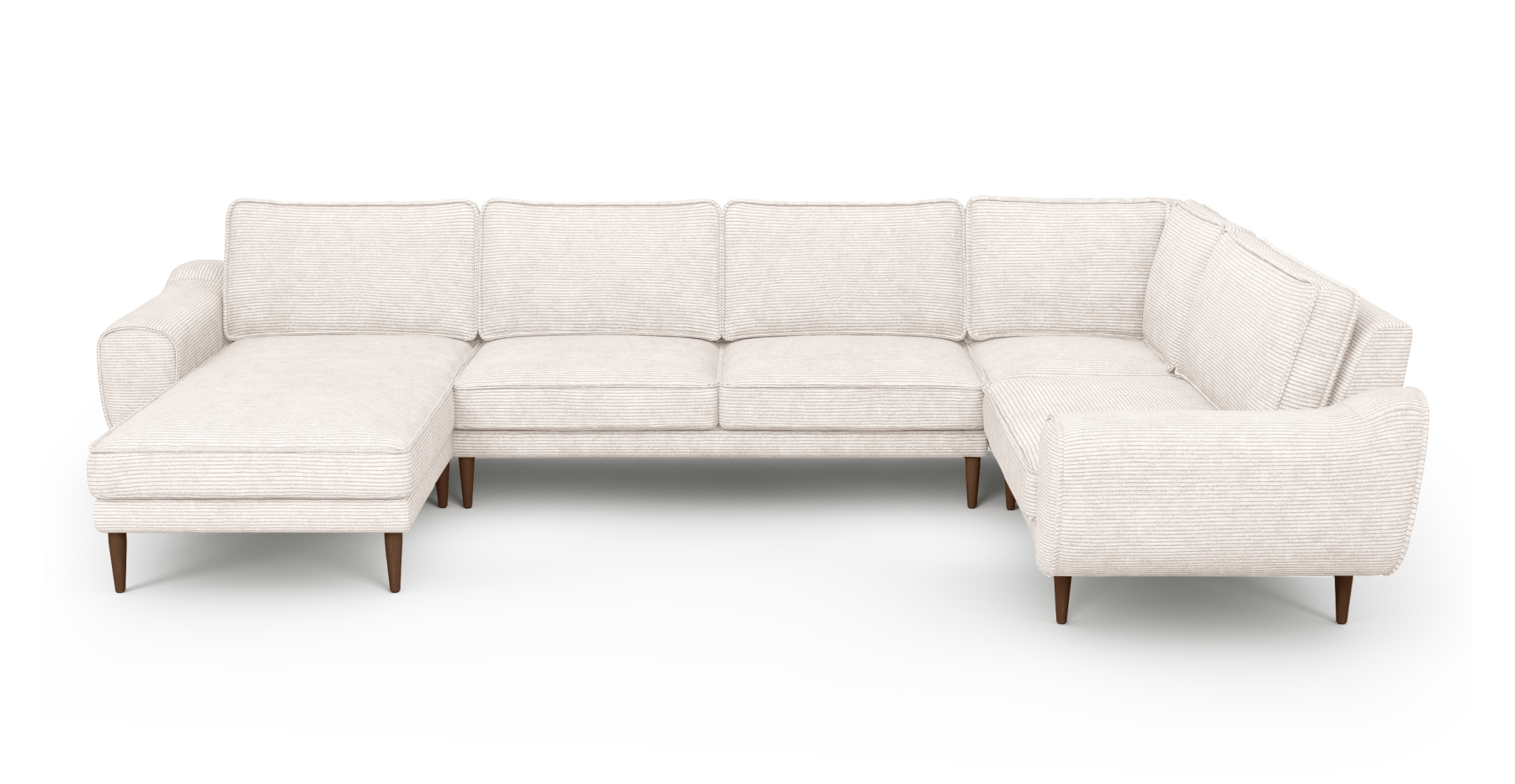 Klem 346 x 210 Köşe Ahşap Ayak - Fitilli Kadife