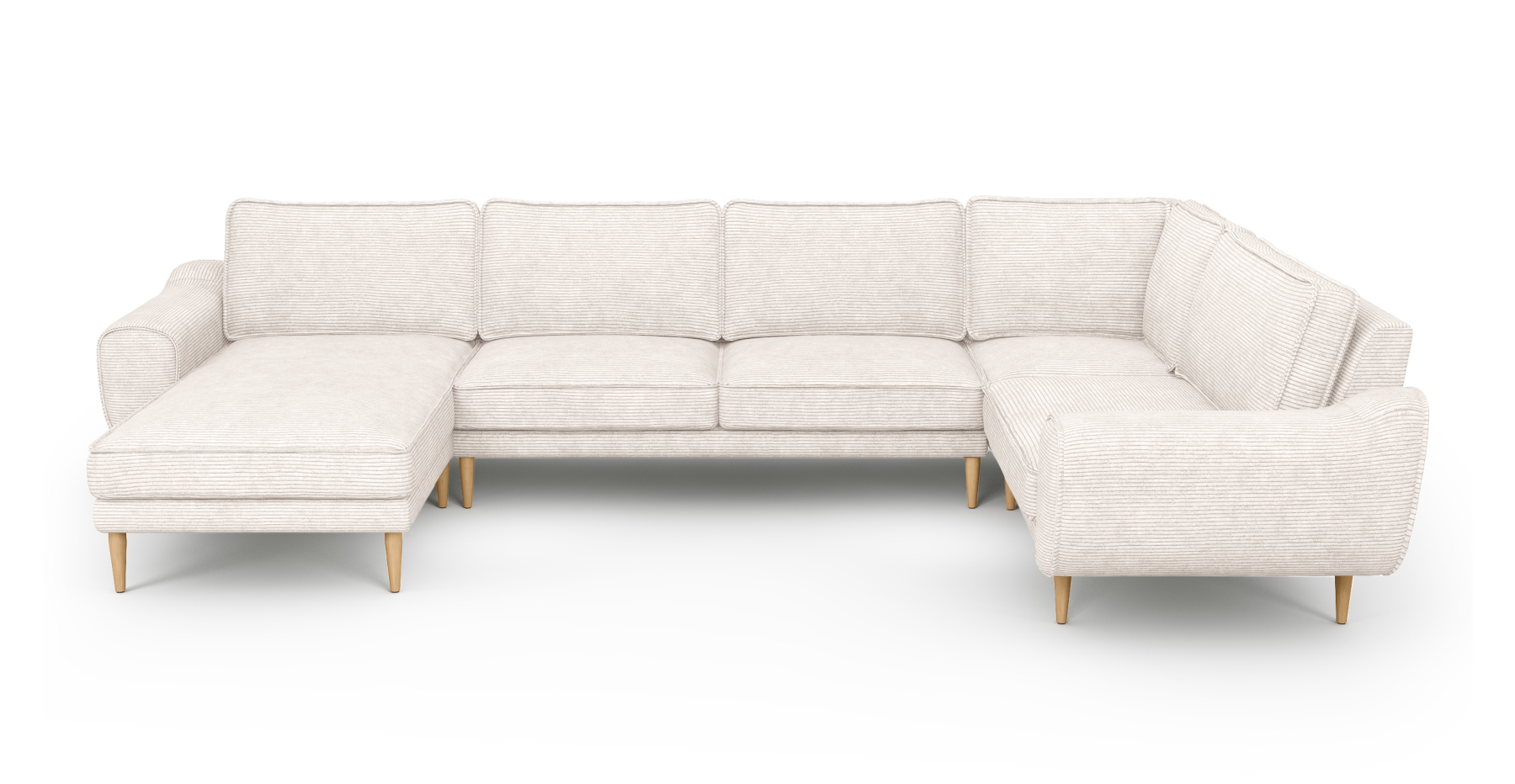 Klem 346 x 210 Köşe Ahşap Ayak - Fitilli Kadife