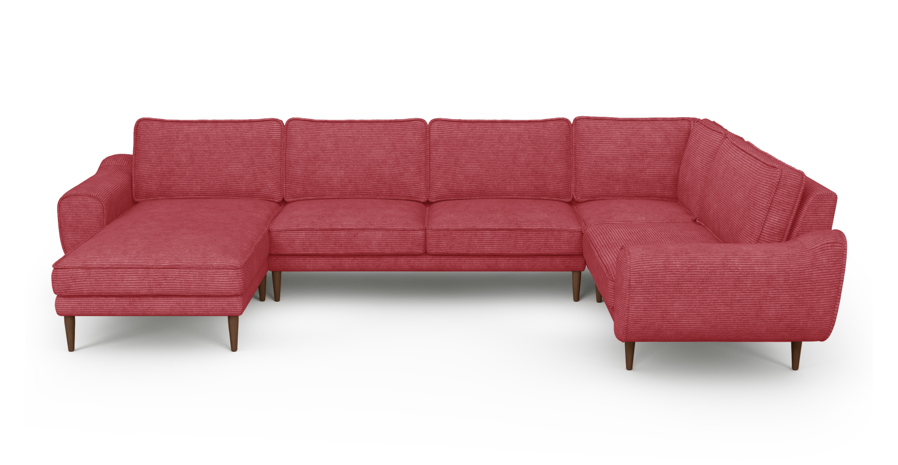 Klem 346 x 210 Köşe Ahşap Ayak - Fitilli Kadife
