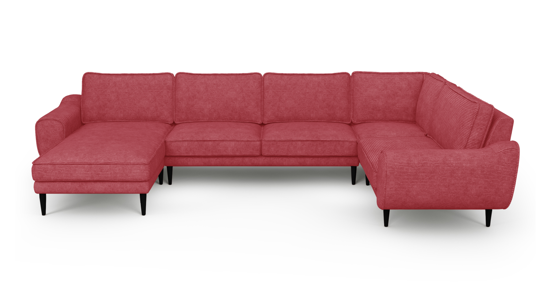 Klem 346 x 210 Köşe Ahşap Ayak - Fitilli Kadife