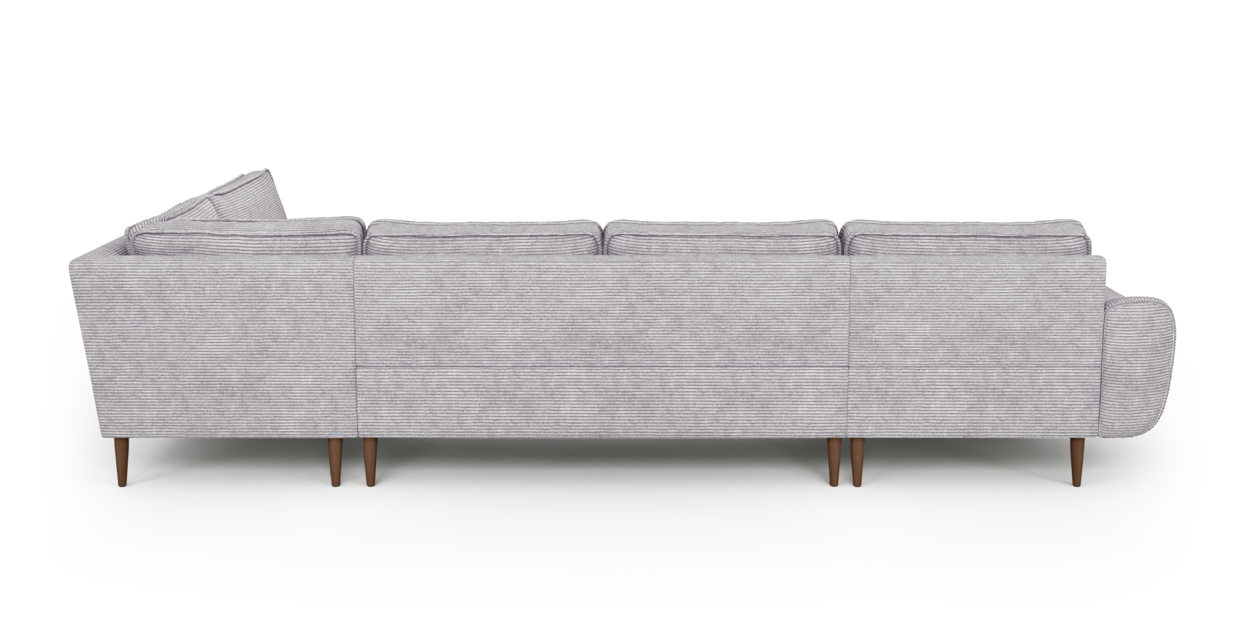 Klem 346 x 210 Köşe Ahşap Ayak - Fitilli Kadife