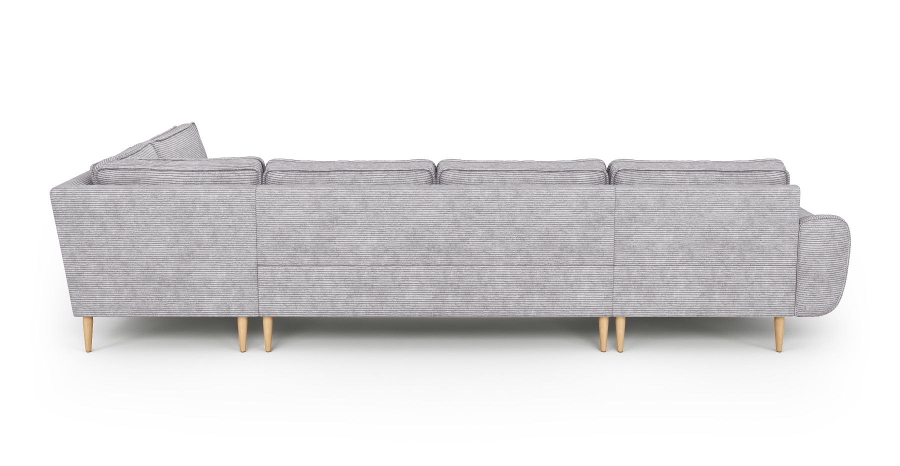 Klem 346 x 210 Köşe Ahşap Ayak - Fitilli Kadife