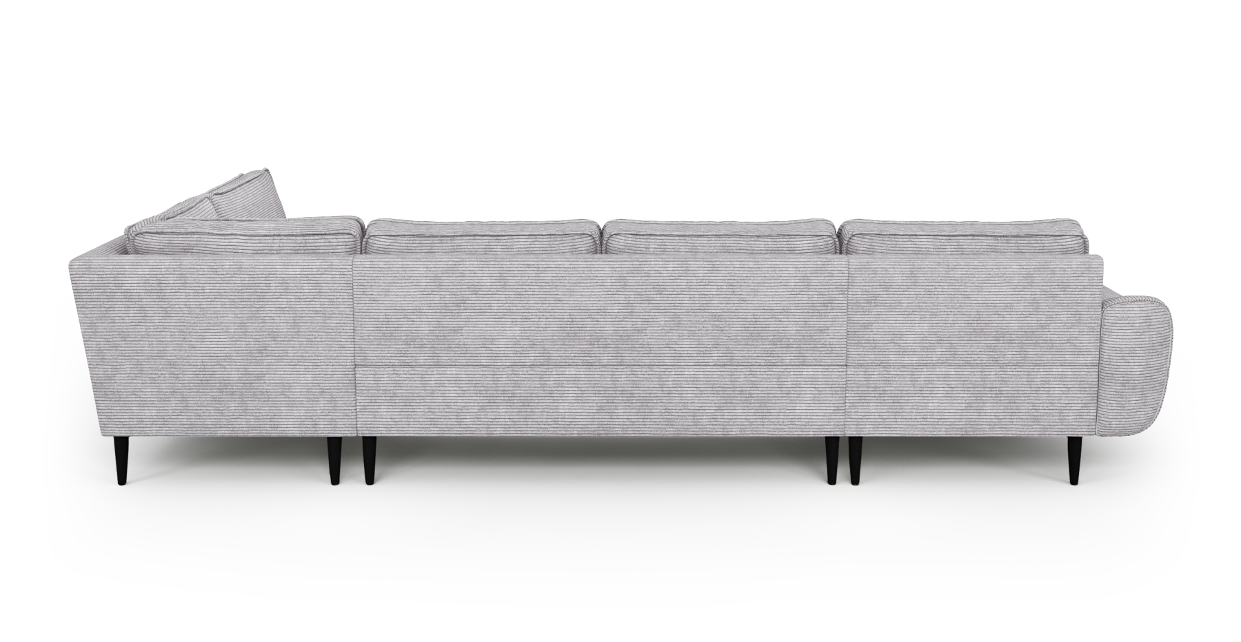 Klem 346 x 210 Köşe Ahşap Ayak - Fitilli Kadife