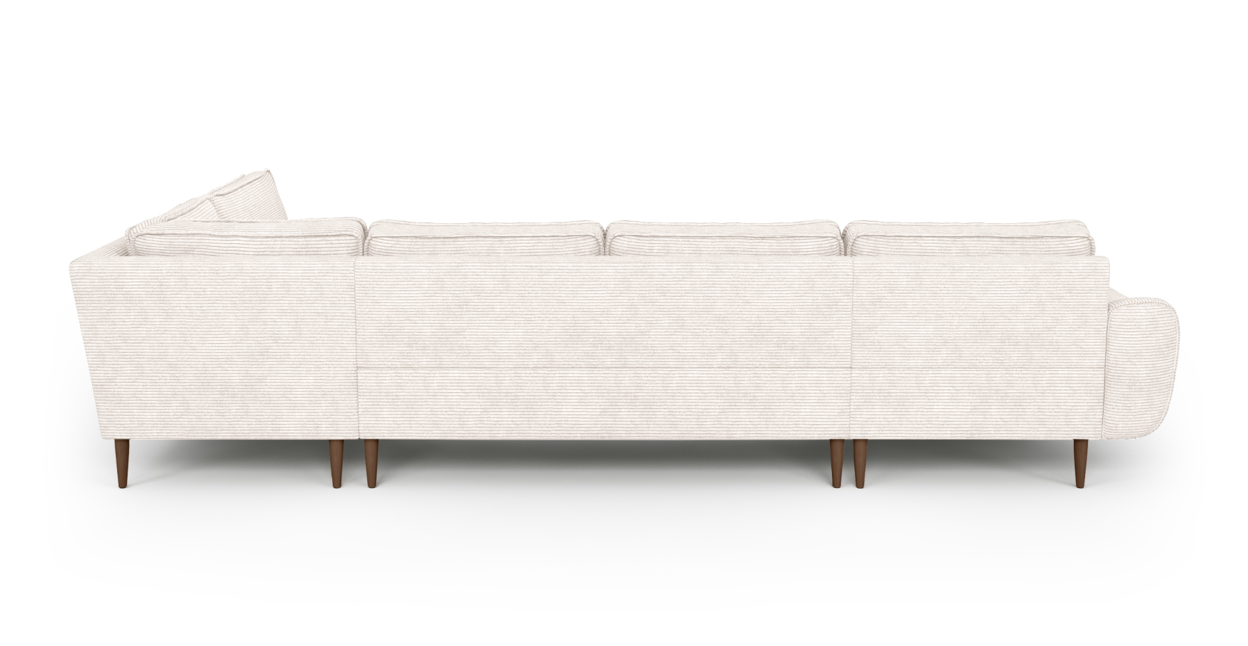 Klem 346 x 210 Köşe Ahşap Ayak - Fitilli Kadife