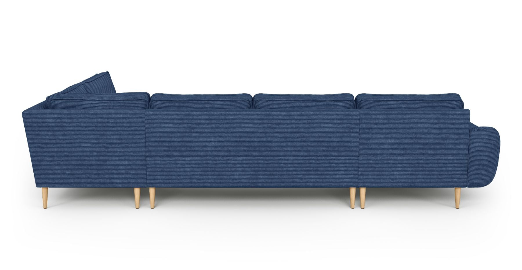 Klem 346 x 210 Köşe Ahşap Ayak - Fitilli Kadife