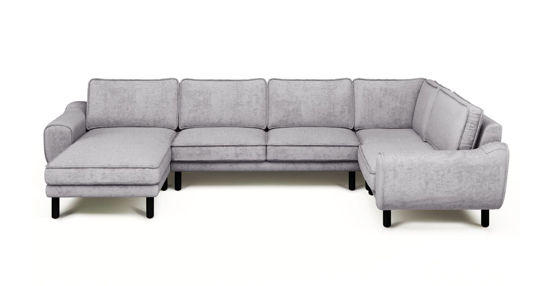 Klem 346 x 210 Köşe Silindir Ahşap Ayak - Fitilli Kadife