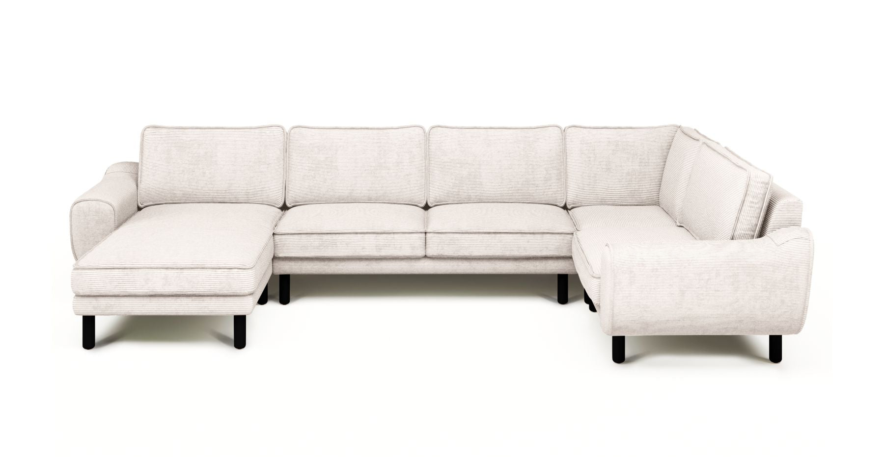 Klem 346 x 210 Köşe Silindir Ahşap Ayak - Fitilli Kadife