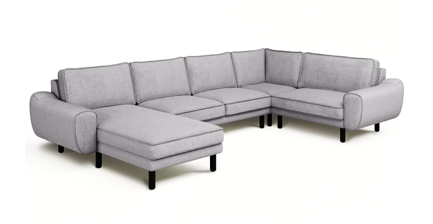 Klem 346 x 210 Köşe Silindir Ahşap Ayak - Fitilli Kadife