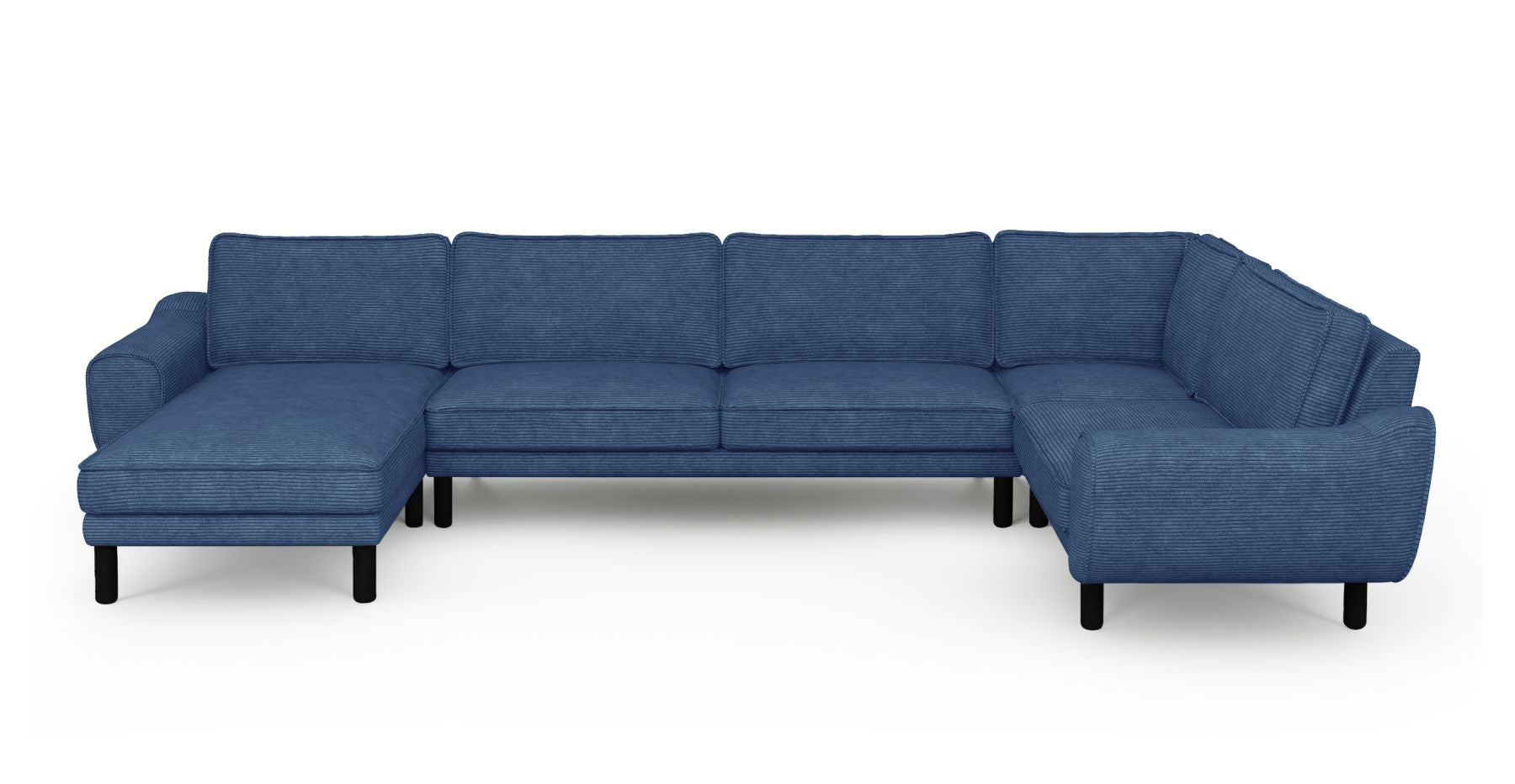 Klem 372 x 210 Köşe Silindir Ahşap Ayak - Fitilli Kadife