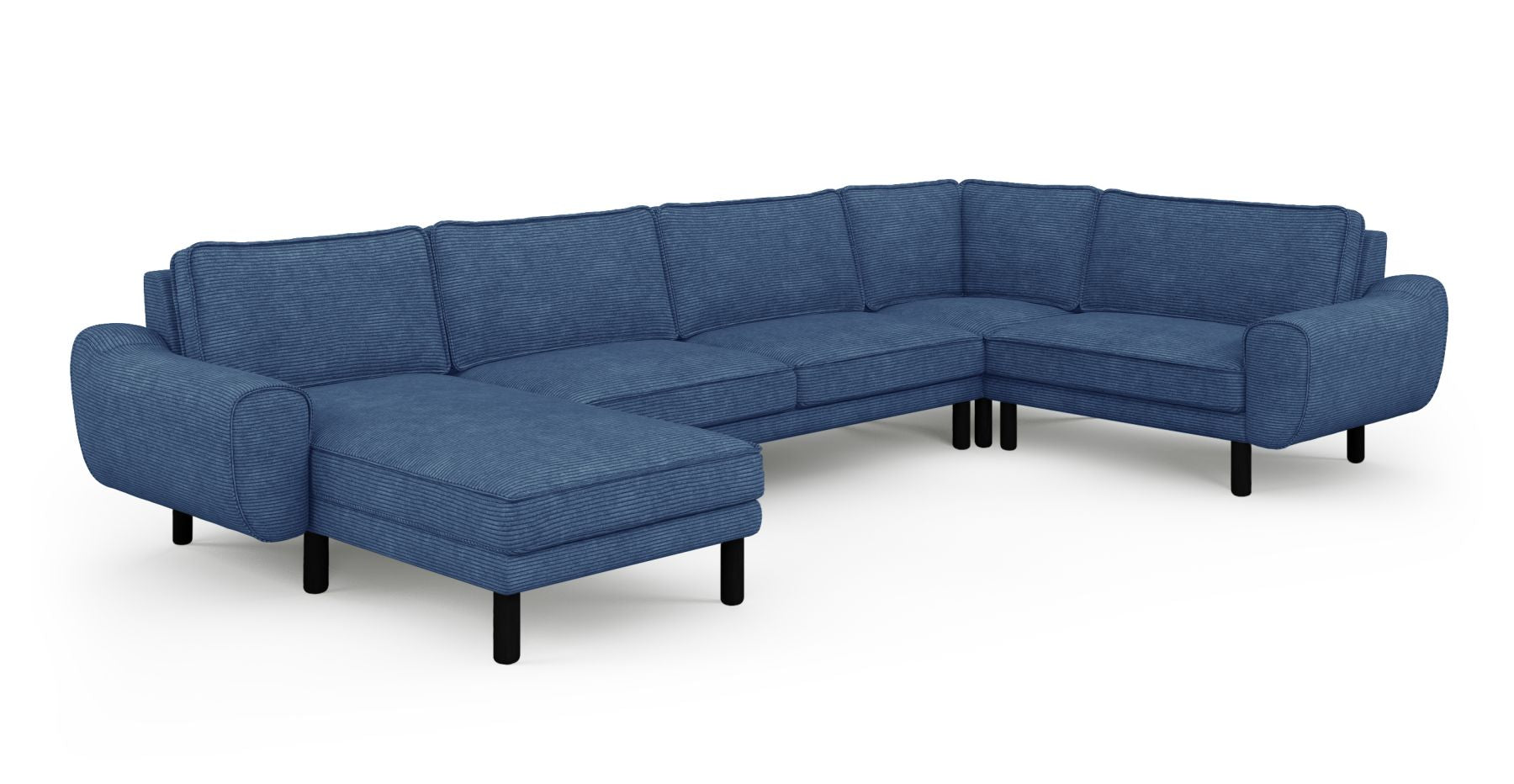 Klem 372 x 210 Köşe Silindir Ahşap Ayak - Fitilli Kadife