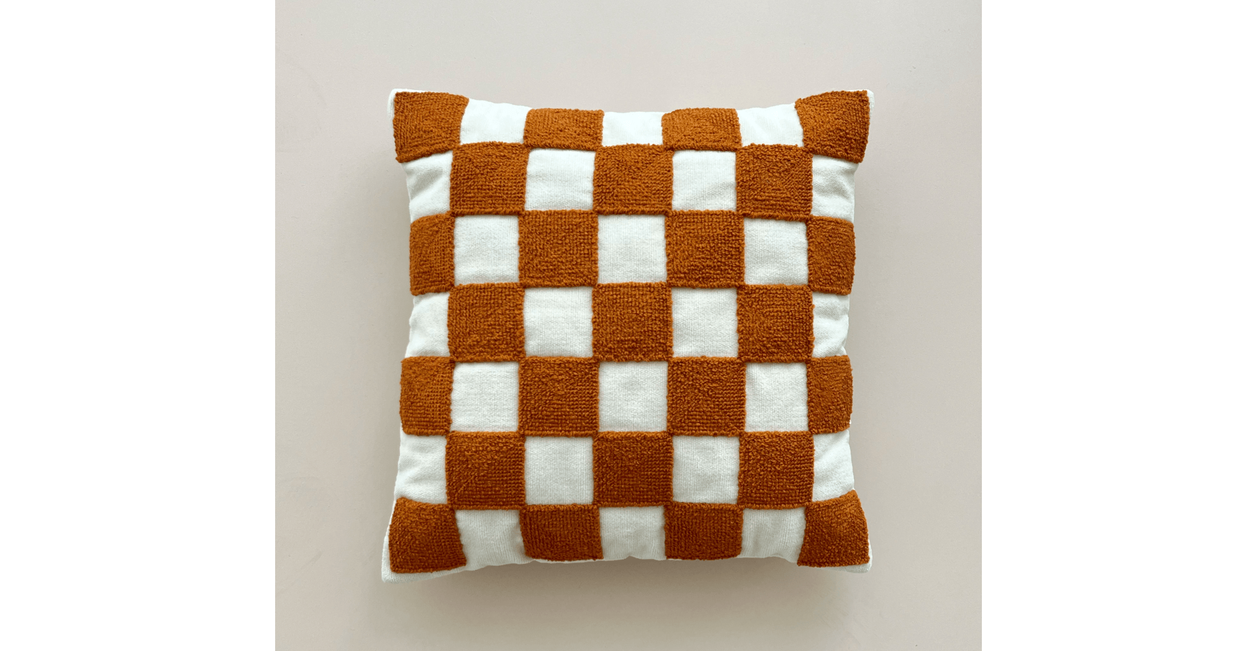 Copper Checkered Punch Kırlent - Normod
