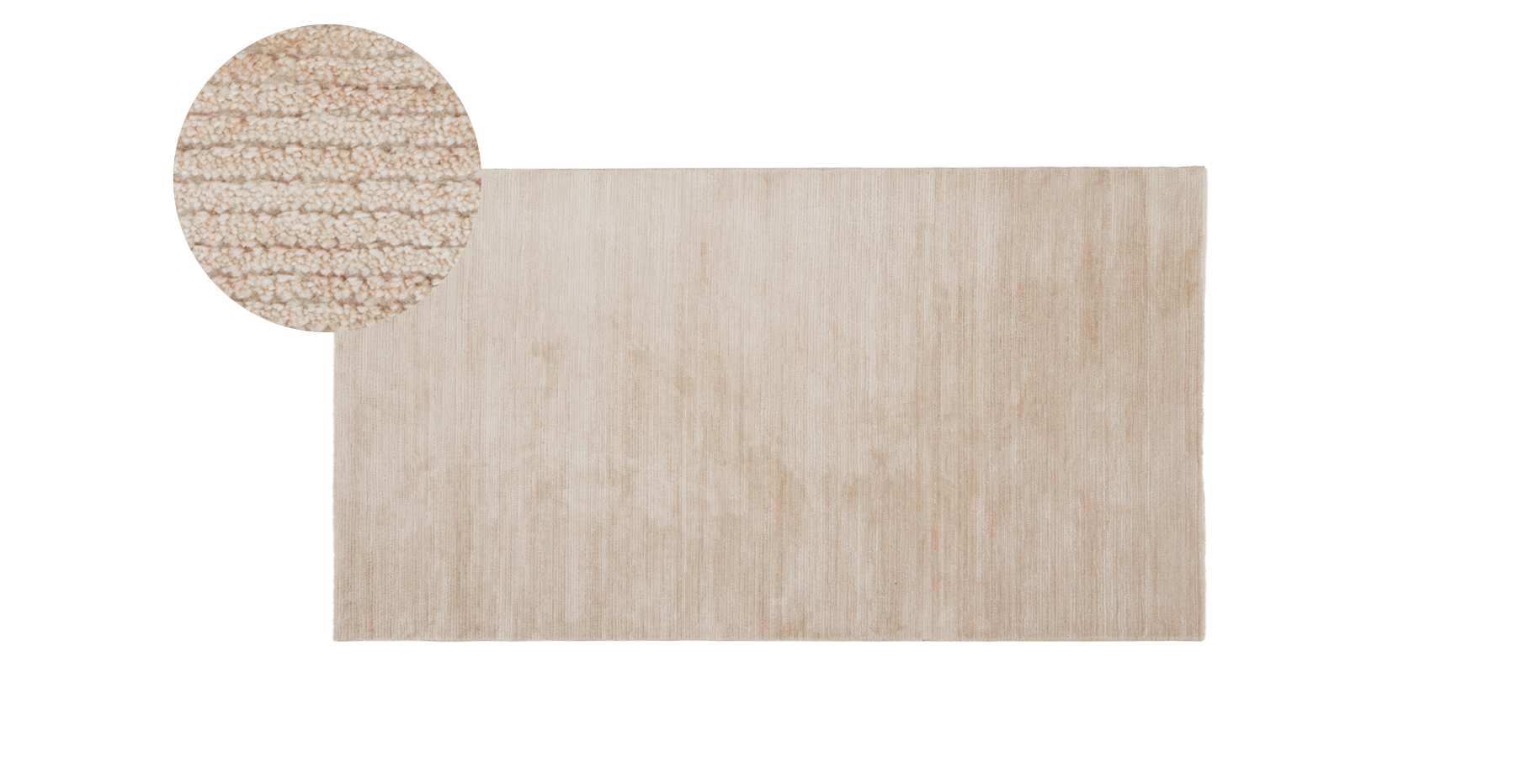 Normod - Capri Fitilli Halı - 80 x 150 - Açık Vizon
