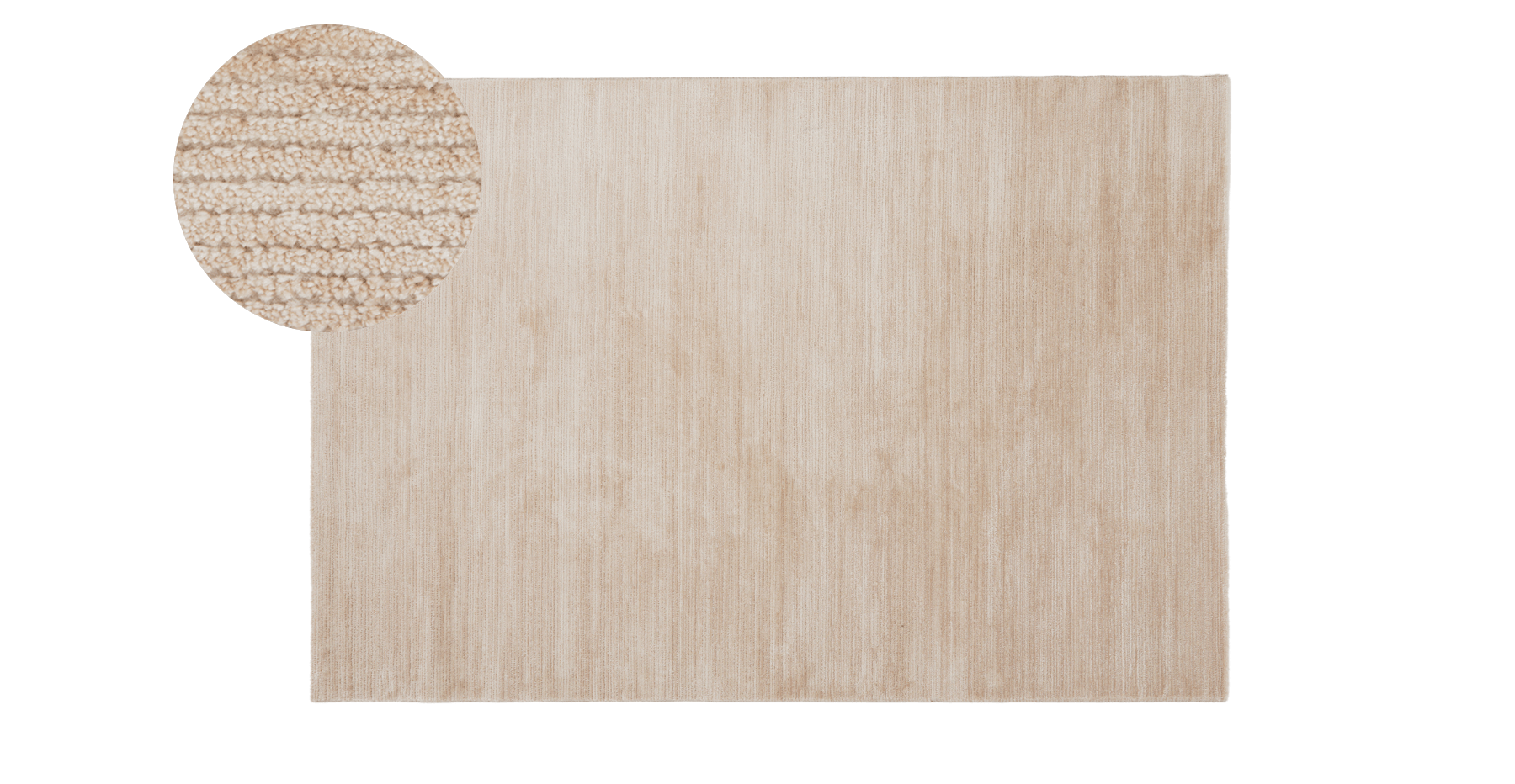 Normod - Capri Fitilli Halı - 200 x 290 - Açık Vizon