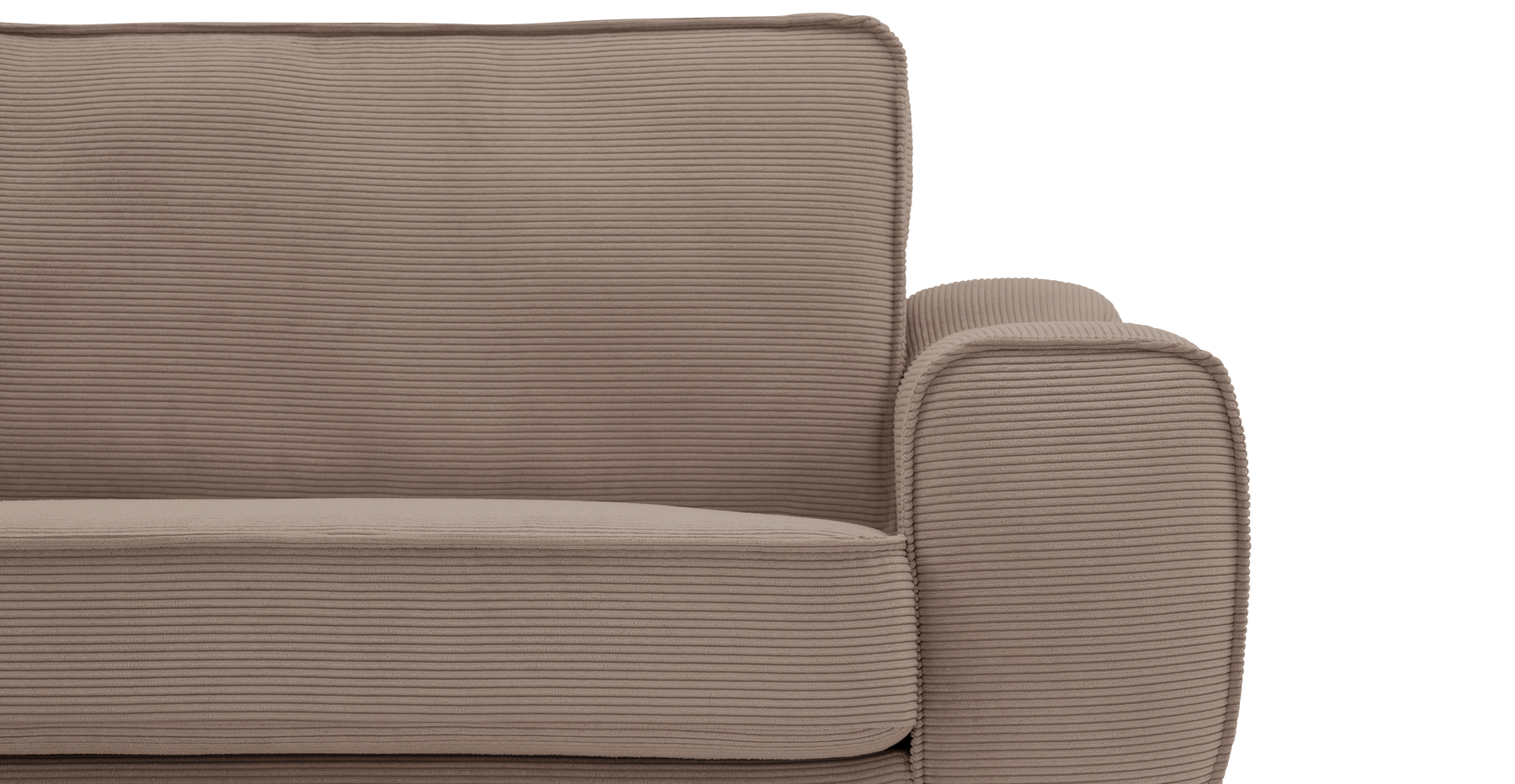 Klem 310 x 264 Köşe Silindir Ahşap Ayak - Fitilli Kadife