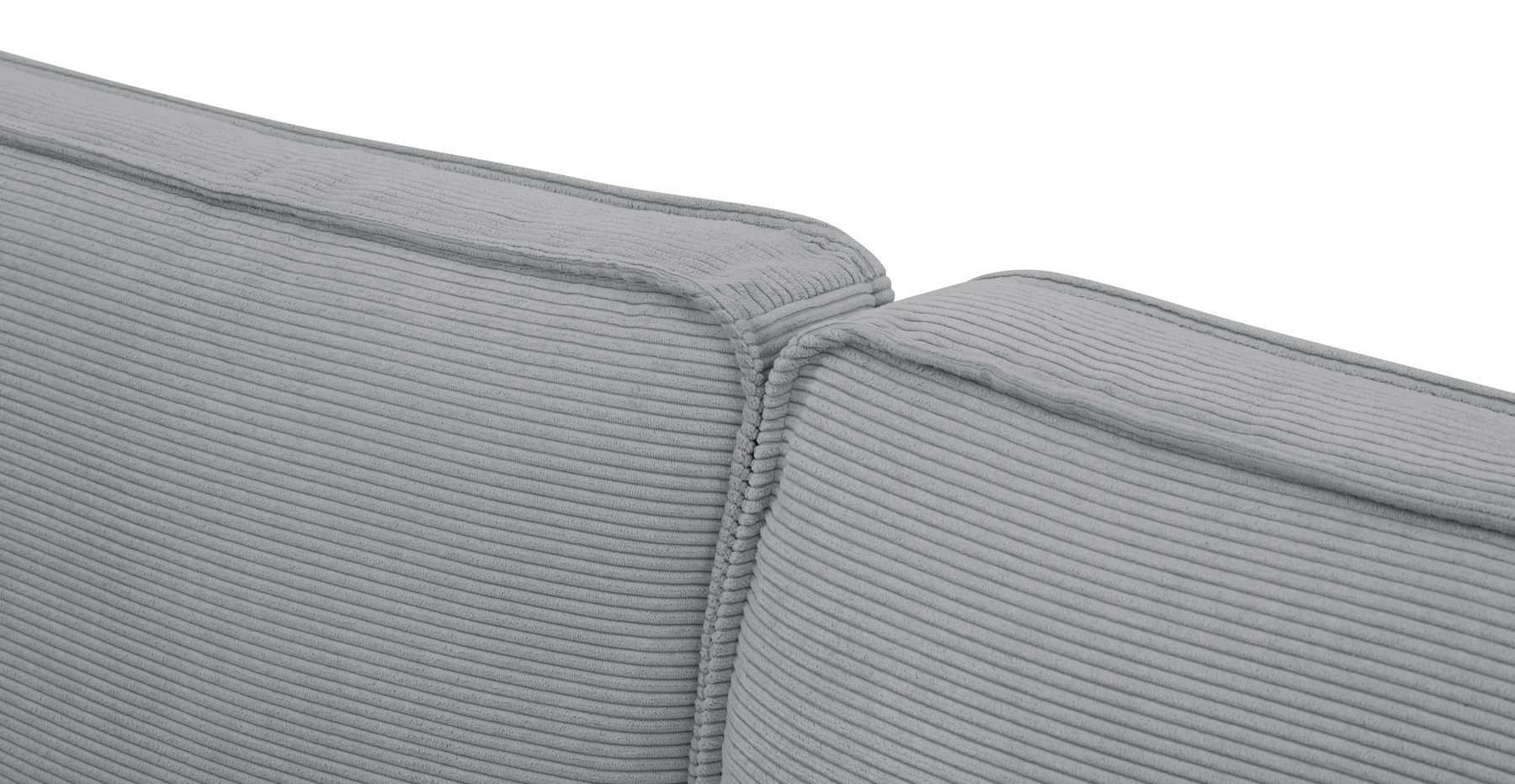 Klem Slim Üçlü Koltuk Large Ahşap Ayak - Fitilli Kadife
