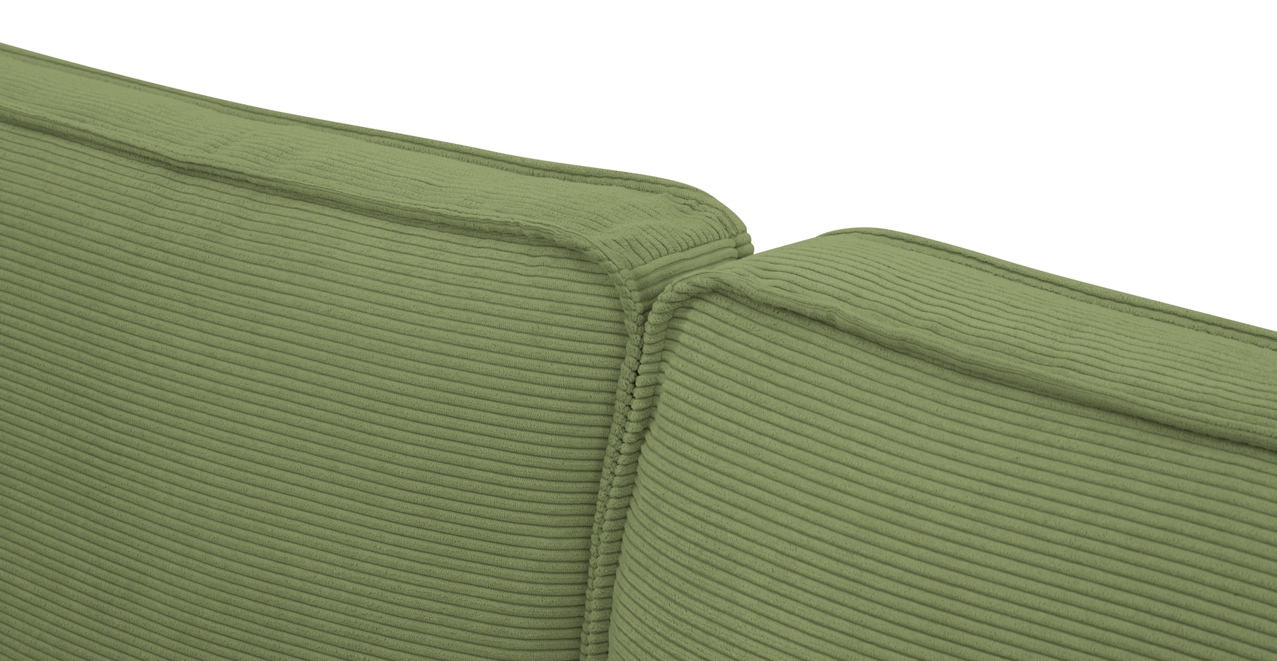 Klem 346 x 210 Köşe Silindir Ahşap Ayak - Fitilli Kadife