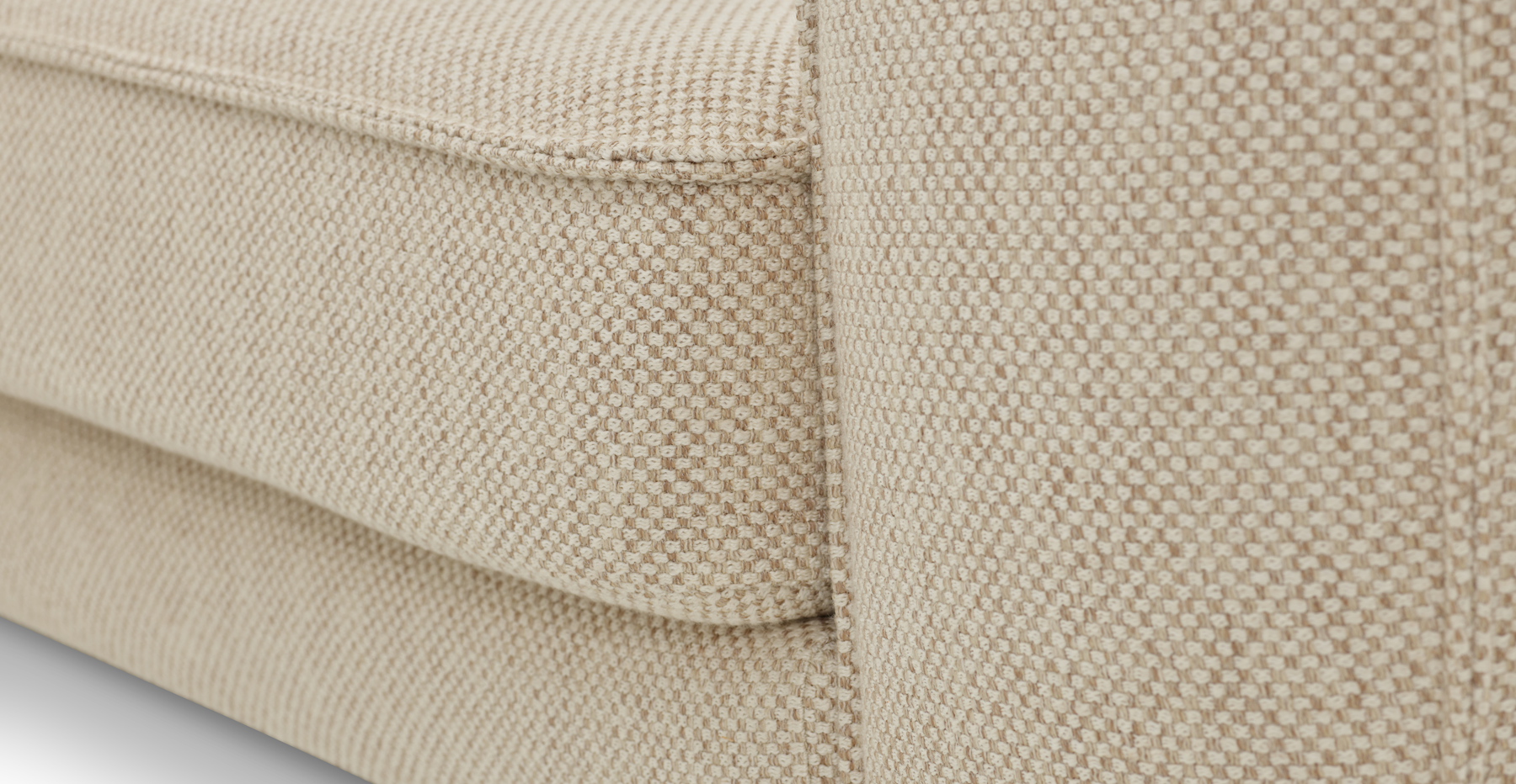Klem Loveseat Silindir Ahşap Ayak - Doğal Doku
