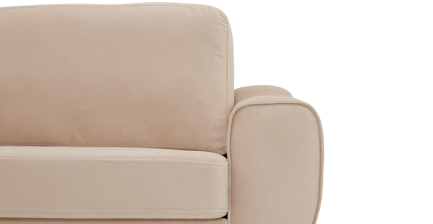Modsy Bold Üçlü Koltuk Large Silindir Ahşap Ayak - Kadife
