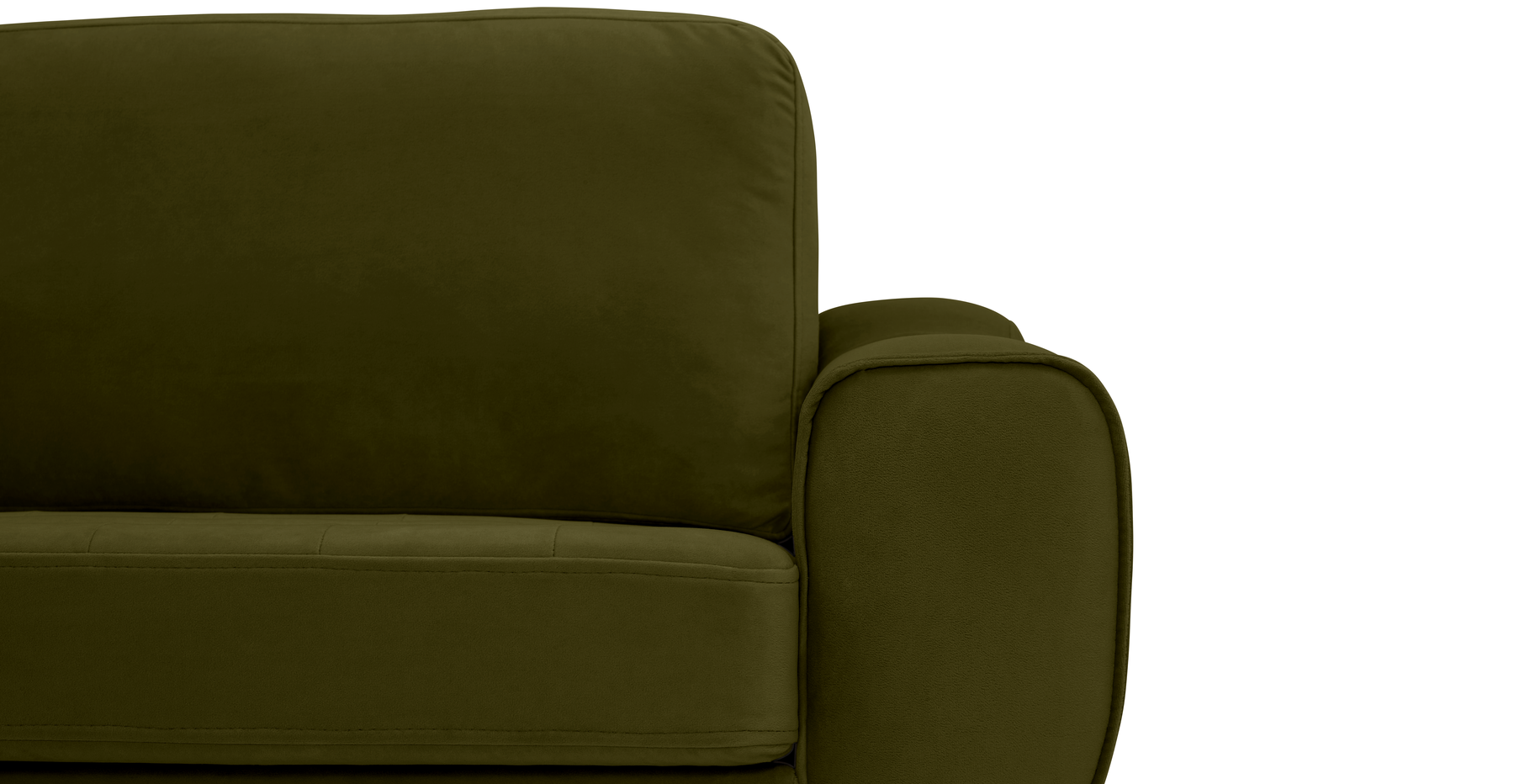 Modsy Bold Üçlü Koltuk Large Silindir Ahşap Ayak - Kadife
