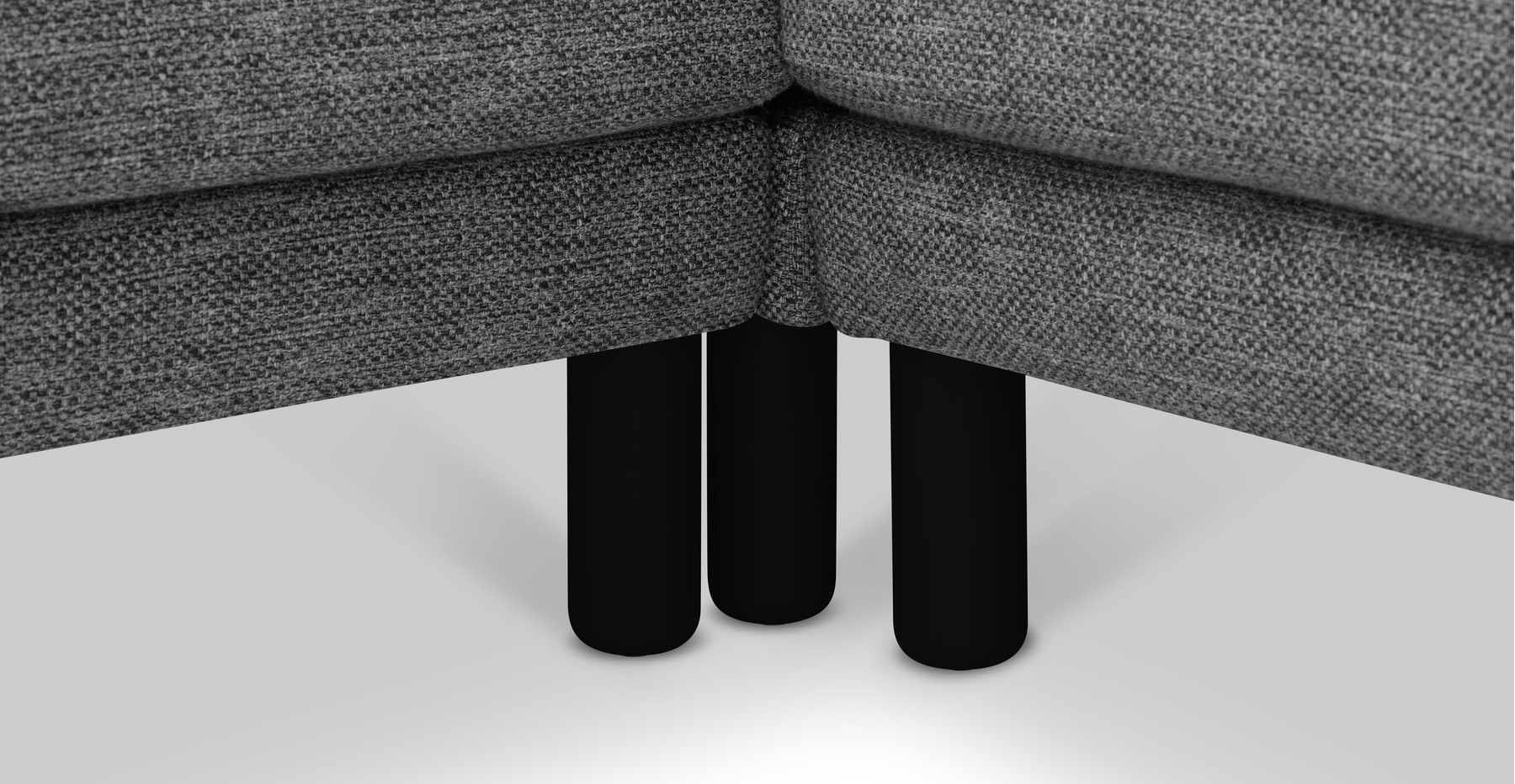 Klem Slim 283 x 203 Köşe Silindir Ahşap Ayak - Doğal Doku