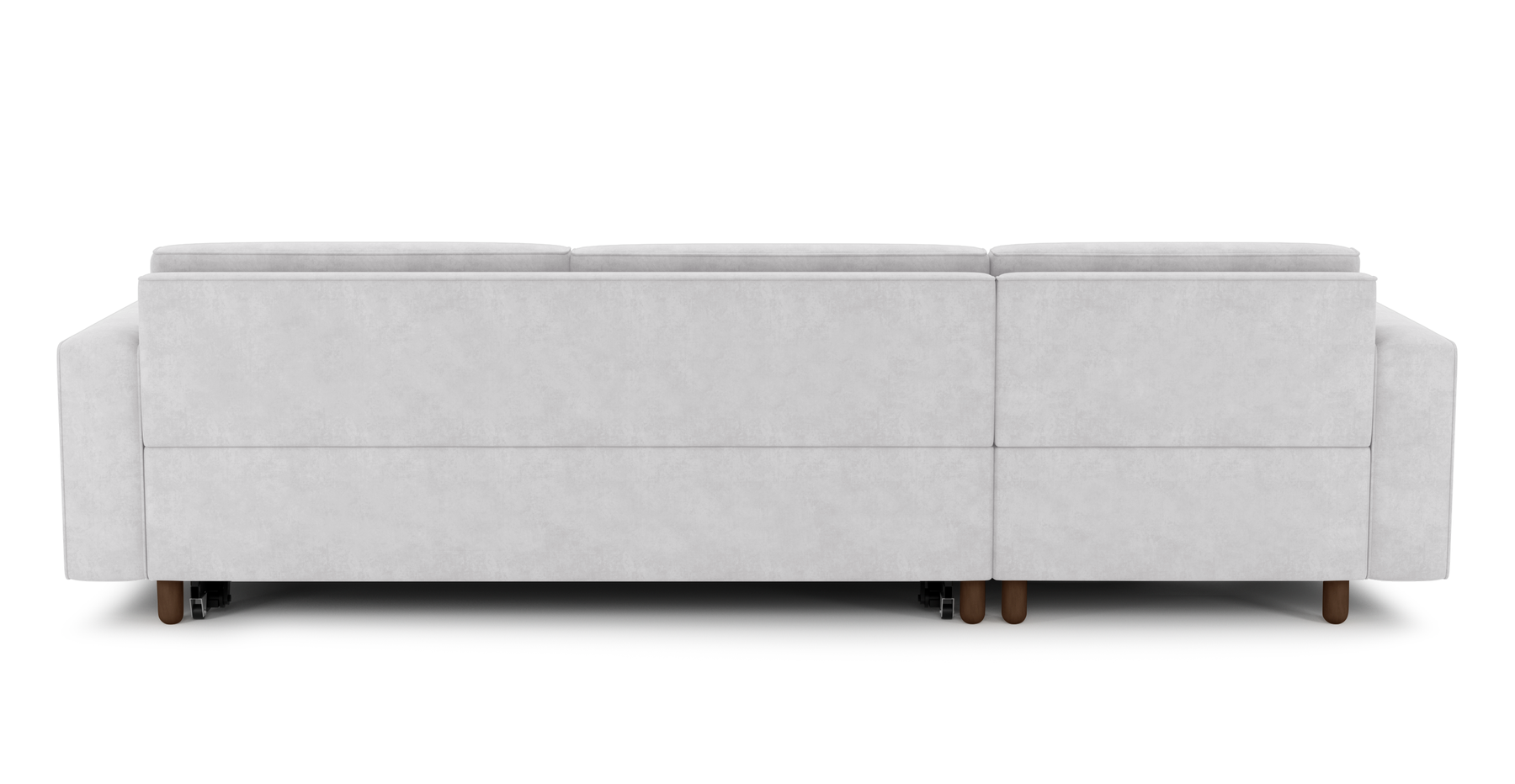 Losa 317 x 166 Yataklı Köşe Silindir Ahşap Ayak - Kadife