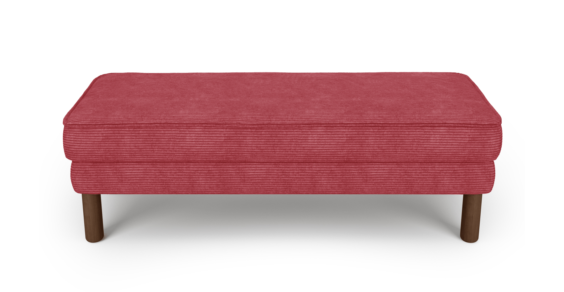 Klem Bench Silindir Ahşap Ayak - Fitilli Kadife