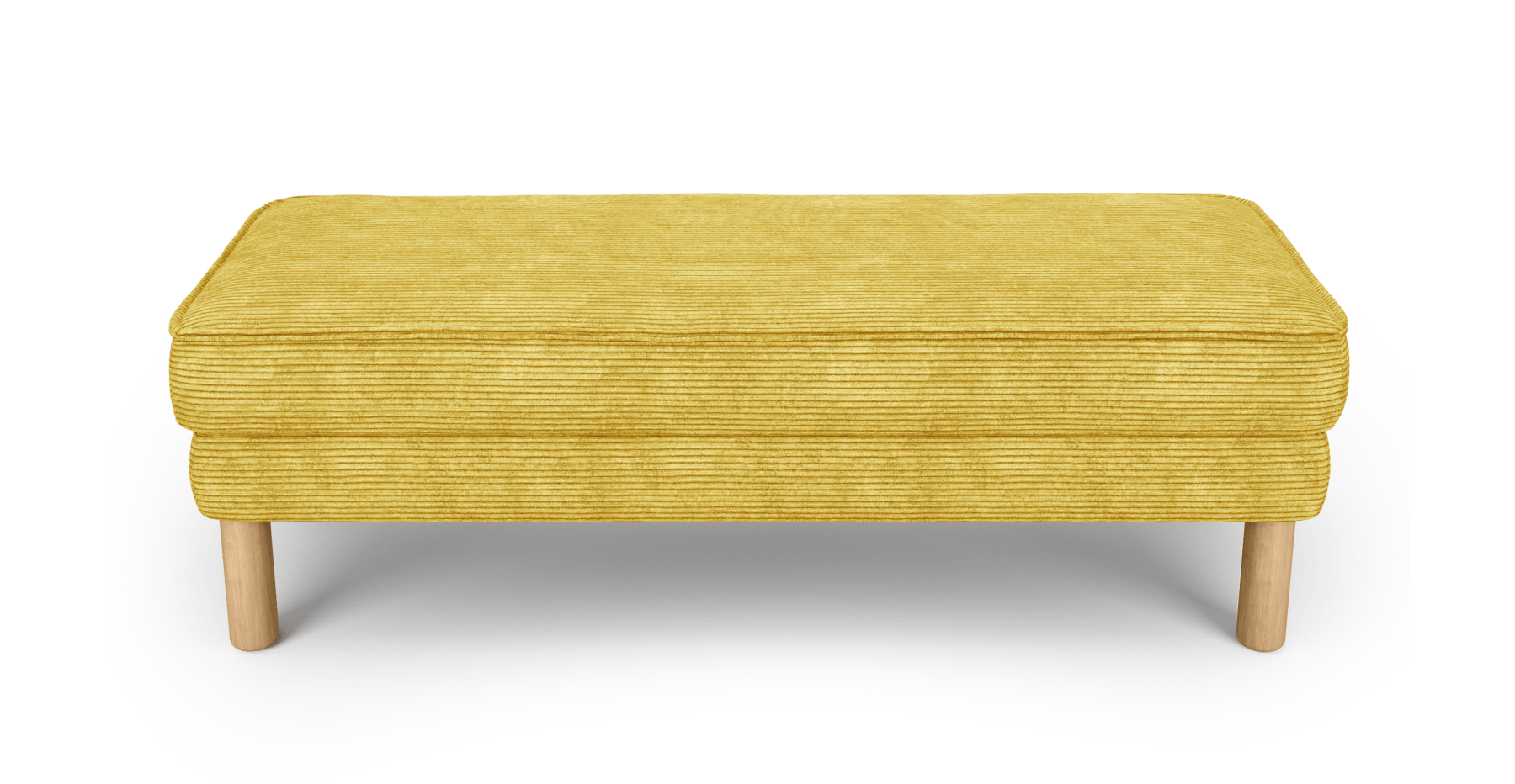 Klem Bench Silindir Ahşap Ayak - Fitilli Kadife