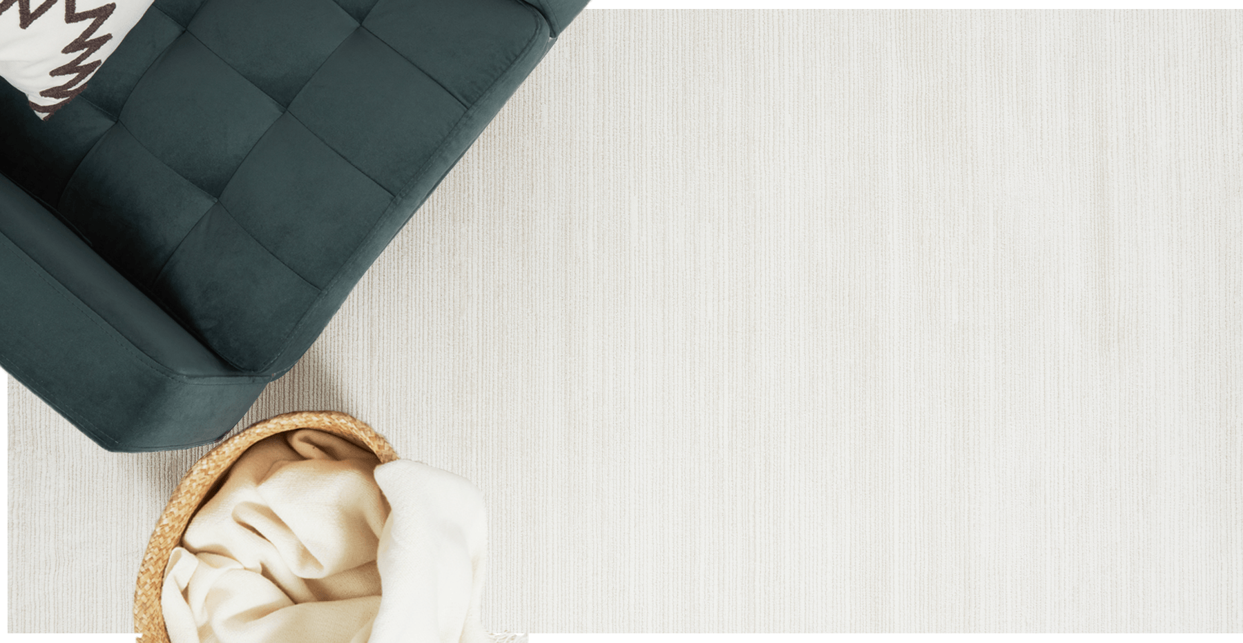 Normod - Capri Fitilli Halı - 80 x 150 - Kırık Beyaz