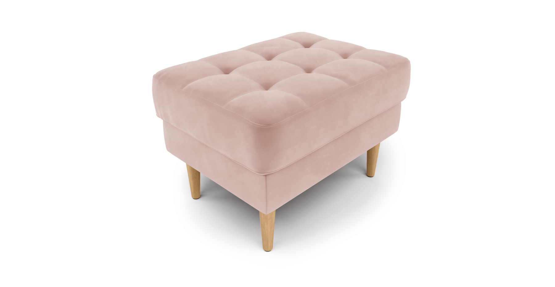 Modsy Puf Small Ahşap Ayak - Kadife
