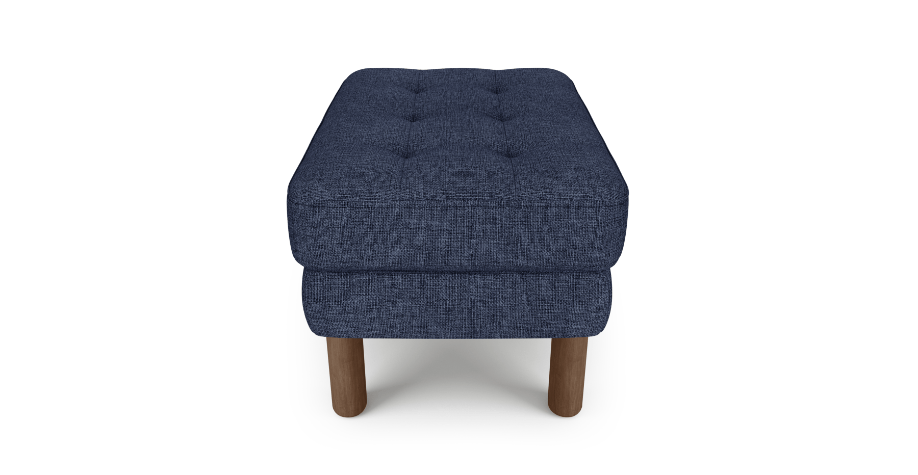 Modsy Puf Small Silindir Ahşap Ayak - Keten