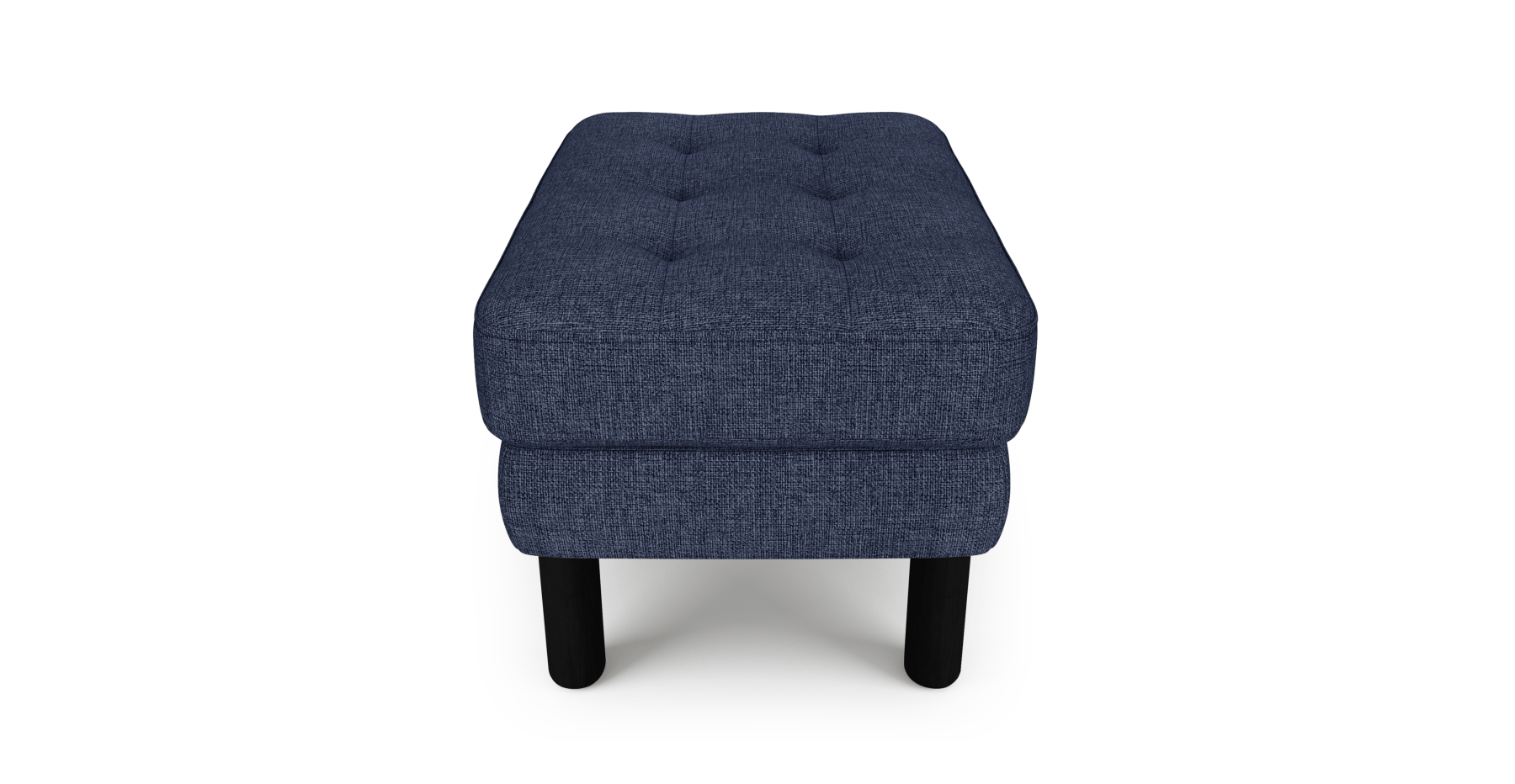 Modsy Puf Small Silindir Ahşap Ayak - Keten