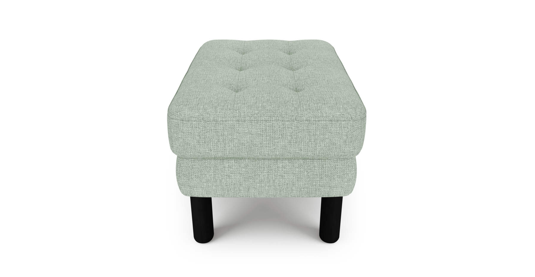 Modsy Puf Small Silindir Ahşap Ayak - Keten