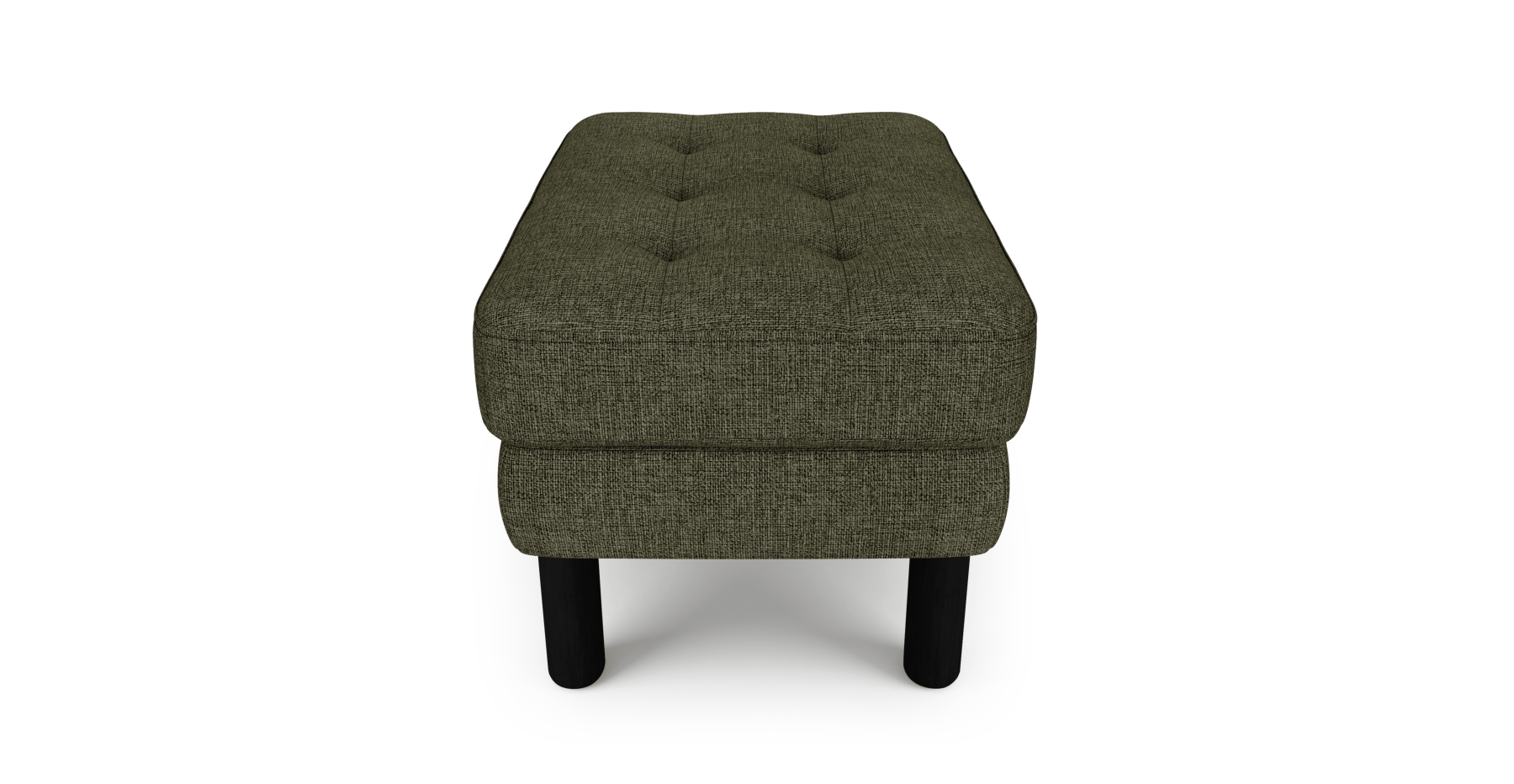 Modsy Puf Small Silindir Ahşap Ayak - Keten