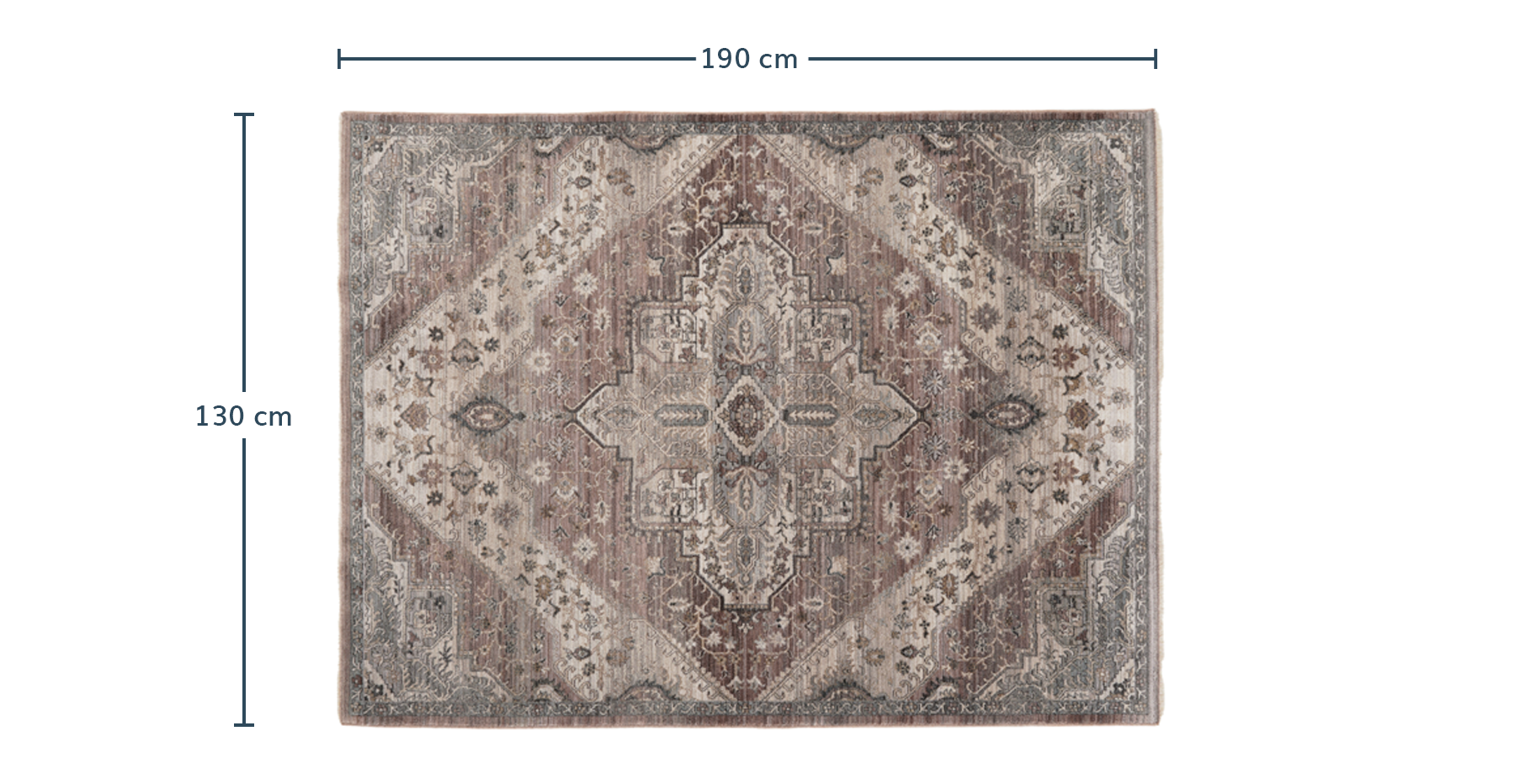 Rossa Vintage Desenli Halı - 130 x 190