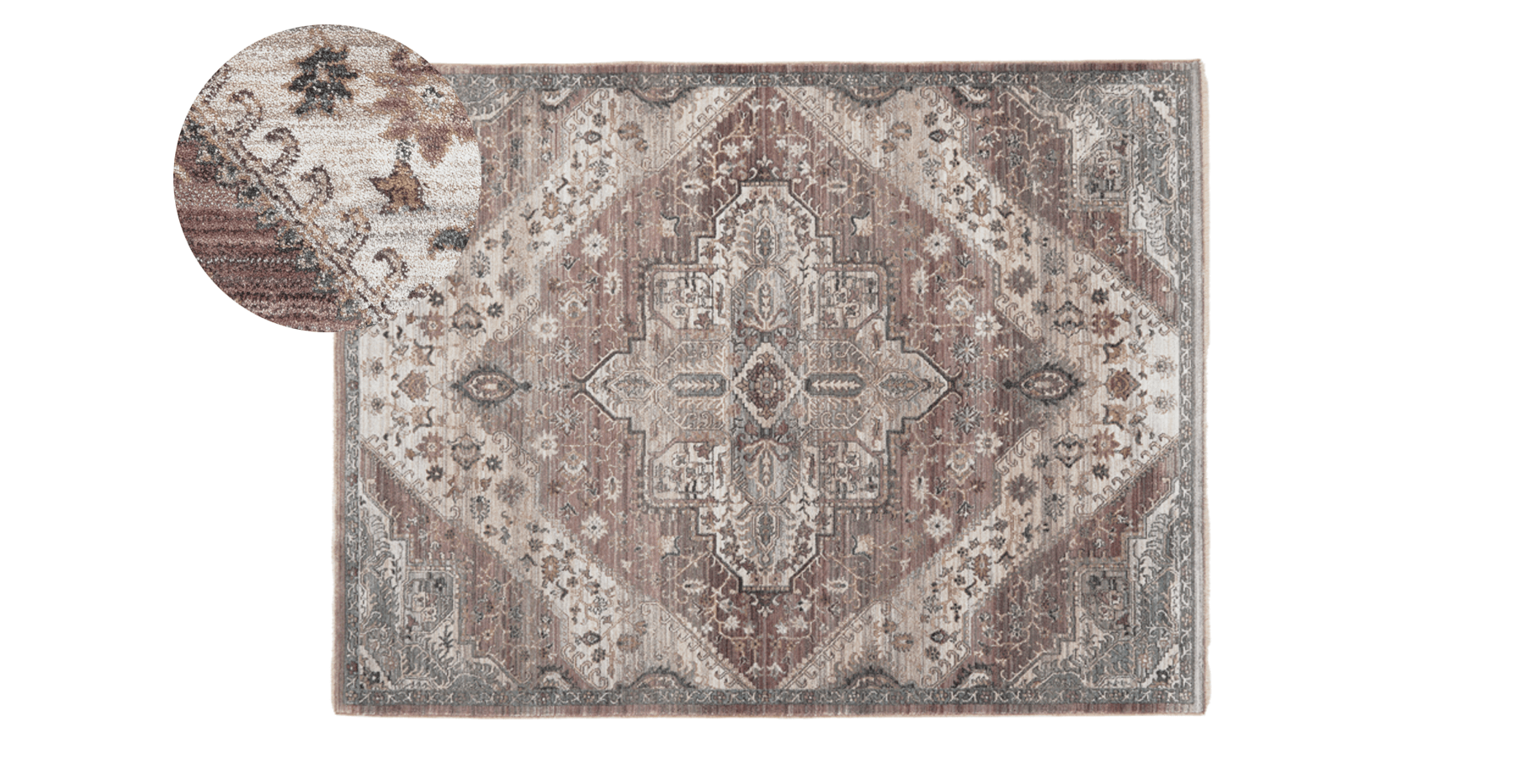 Normod Rossa Vintage Desenli Halı - 130 x 190